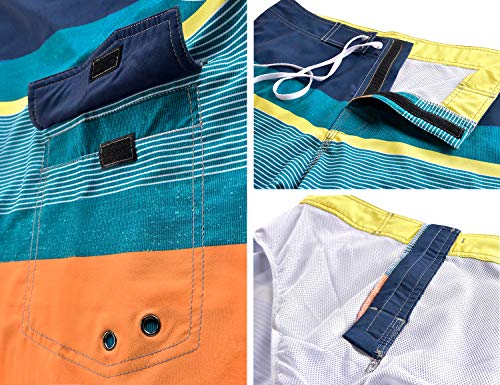 Image of Nonwe Men's Sportwear Quick Dry Board Shorts with Lining
