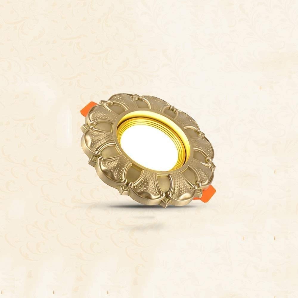 Spotlight LED intégré rétro luminaire plafonnier bronze décoration salon