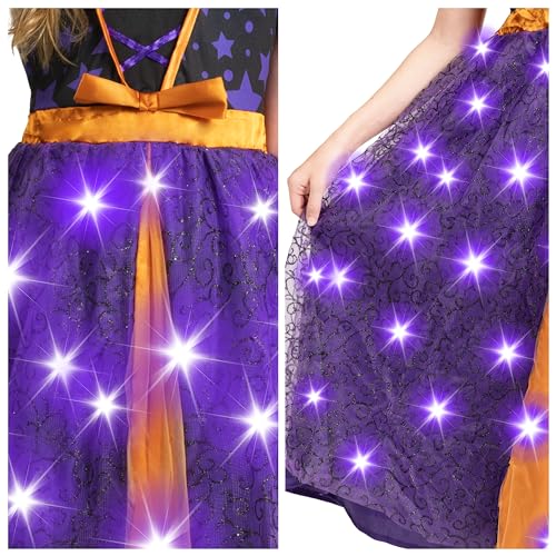 Disfraz de Bruja Luminoso para Niñas Pequeñas miniatura 5