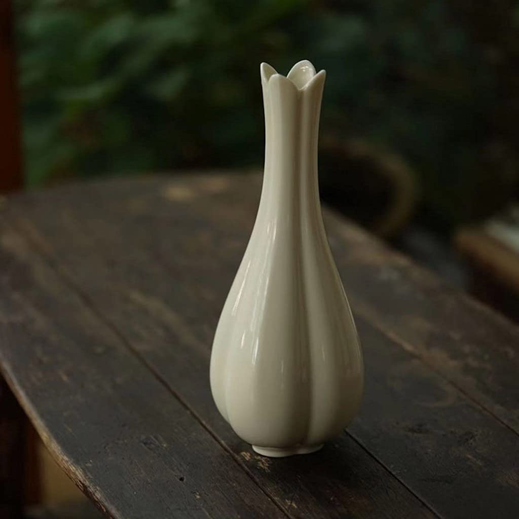Trockenblumen-Keramikvase, grüne Pflanze, Neuer chinesischer Stil, Arbeitszimmer, Teeraum, humanistische ästhetische Dekoration