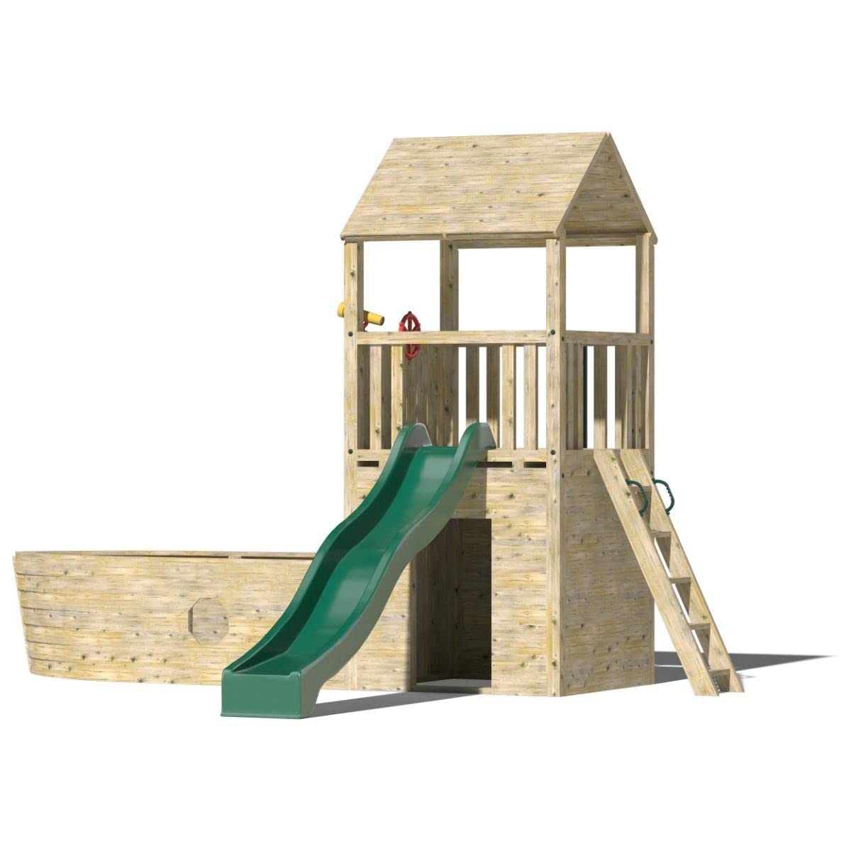 Buy NI Climbing Frames Kids Wooden Climbing Frame with Ships Bow