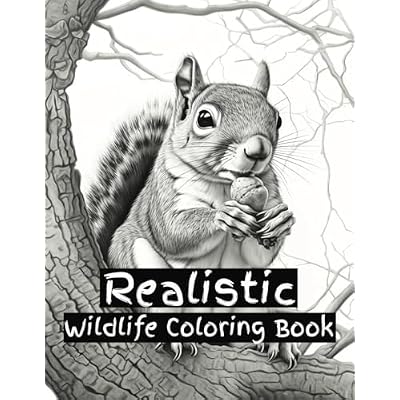 Realistic Wildlife Animal Coloring Book