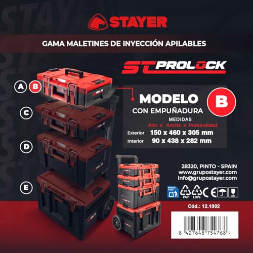 Men Box Contents: Stacking case B ST Prolock, red3