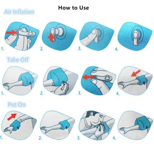 8 Pack Swim Arm Bands,Swimming Inflatable Armbands Arm Rings,Inflatable Arm Floaties,Safety Swimming Float Arm Bands,Floater Sleeves Swimming Rings Pool Accessories For Kids,Toddlers And Adults #TOP4