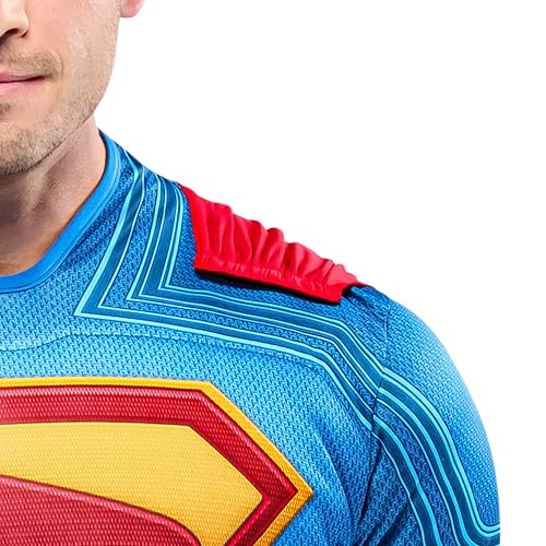 Rubies Mens Superman Deluxe Costume Jumpsuit With Shoe Covers and Cape3