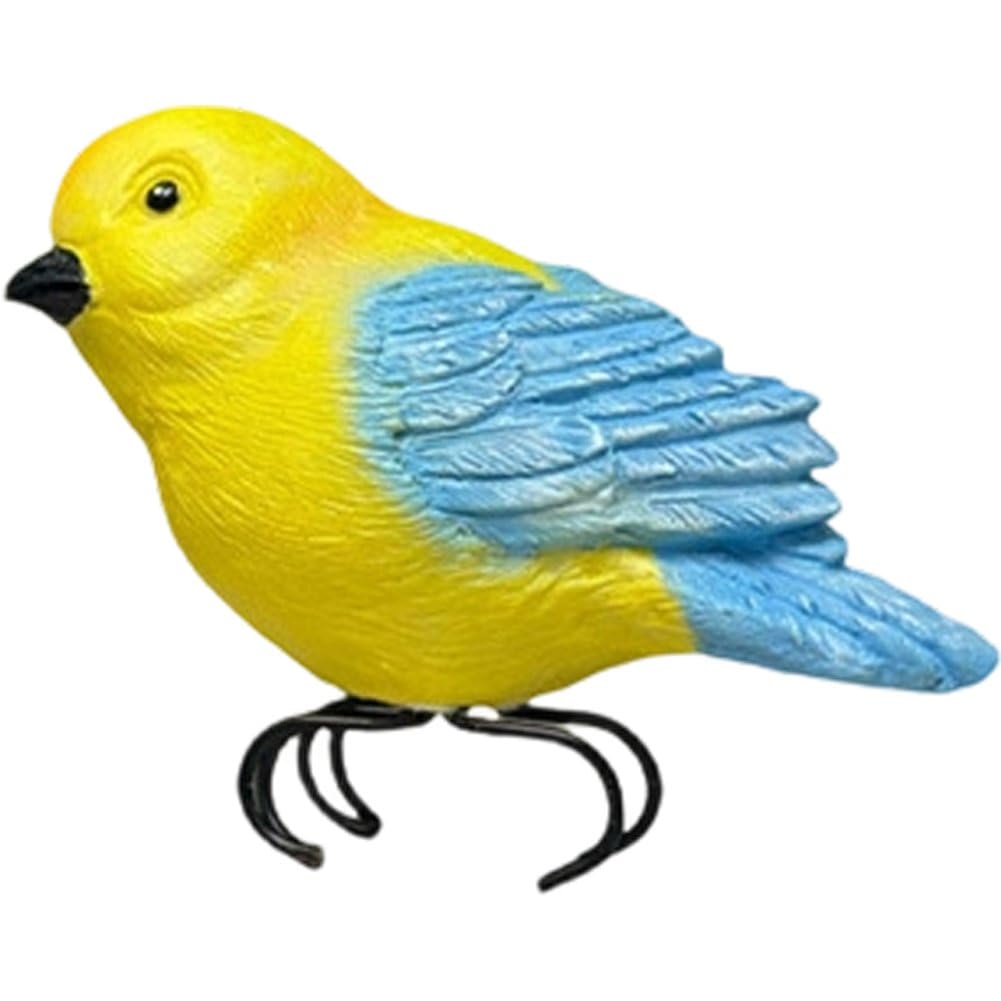 Luxylei Plant Pot Hanger Bird Statue Decorative Hanging Ornament Novelty Flower Planter Resin Figurine Hanging Outdoor Garden Ornament