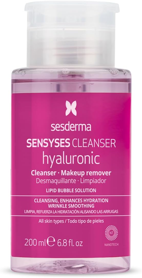 SENSYSES Hyaluronic Cleanser | Hydrating Micellar Solution for All Skin Types | Gently Removes Makeup and Impurities 6.8 fl oz