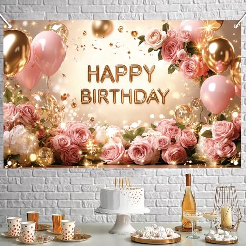 Fondo Cumpleaños Mujer 71 x 43 pulgadas Poliéster miniatura 6