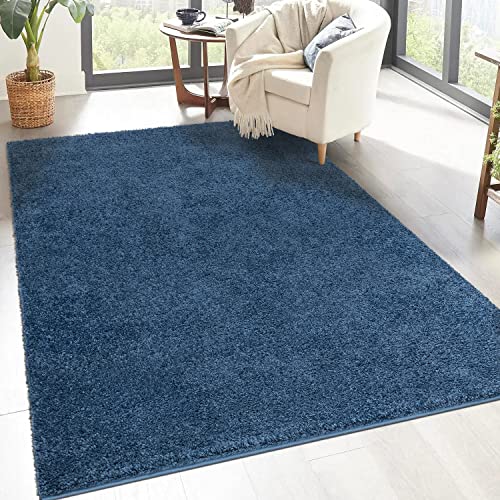 Carpet City Alfombra Shaggy De Pelo Alto, 120 X 170 Cm, Azul, De Pelo Largo, Monocolor, Moderna, Mullida, Suave, Decoración Para Dormitorio Carpet City Alfombra Shaggy De Pelo Alto, 120 X 170 Cm, Azul, De Pelo Largo, Monocolor, Moderna, Mullida, Suave, Decoración Para Dormitorio