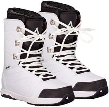 Airtracks Star White Mens Snowboard Linered Boots Sizes 5.5, 6, 7, 7.5,8.5,9