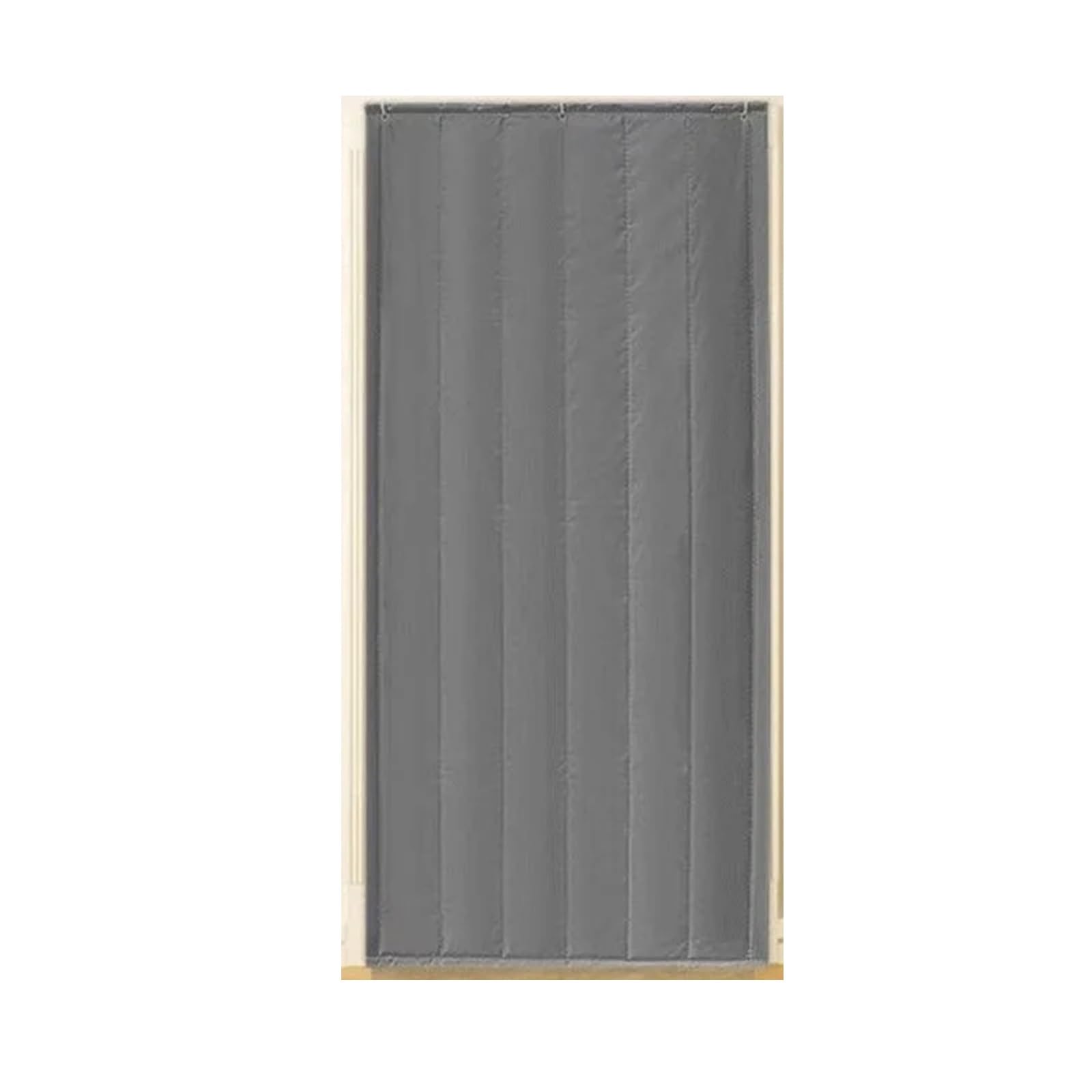 Rideau de porte thermique hiver gris 80x200 couverture isolante phonique epaisse