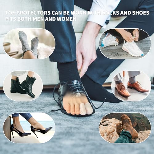 Image of Niupiour Gel Toe Protectors, 14 Packs of Breathable Toe Covers, Big Toe Caps Guards for Men and Women, Toe Sleeves for Ingrown Toenails, Corns, Blister, Calluses, Toe Cushions for Foot Pain Relief