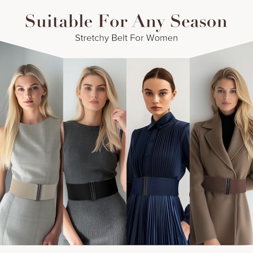 Elastic Belt for Women Wide Waist Corset Belt Cinch Belt Vintage Stretchy Waistband for Dresses4