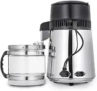750W 4L Máquina De Destilação Purificadora De água De,purificador,Com Garrafa De Conexão,Capacidade De Produção De água: 1l/H,para destilar água pura,Capacidade De Produção De água: 1l/H