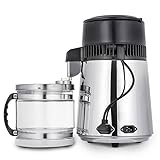 750W 4L Máquina De Destilação Purificadora De água De,purificador,Com Garrafa De Conexão,Capacidade De Produção De água: 1l/H,para destilar água pura,Capacidade De Produção De água: 1l/H