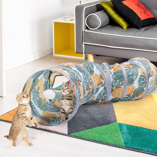 Túnel para de gatos interactivo resistente plegable de poliéster 7