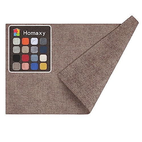 Homaxy Faux Leather Heat Resistant Placemats For Dining Table Set Of 6, Waterproof Wipeable Washable Pu Table Mats, Easy To Clean Anti-Slip Place Mats, 11.8" X 17", Dark Brown #TOP16