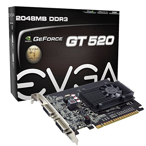 Carte Graphique EVGA GeForce GT 520 2 Go GDDR3 pour PC
