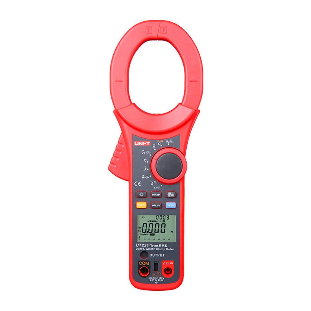 UNI-T UT220 UT221 UT222 2000A/2500A Digital Clamp Meter AC DC Current Voltage Meter Auto Range Multimeter Continuity Buzzer/Diode Tester
