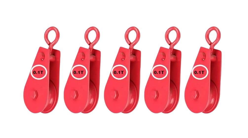 SP Electron 100kg (0.1 T) Metal Lifting, Hoisting Wheel, sheave Metal Climbing Pulley for Lifting Rope, Gym, Exercise, Pull up bar, Climbing, Hanging (Pack of 5)-image-31