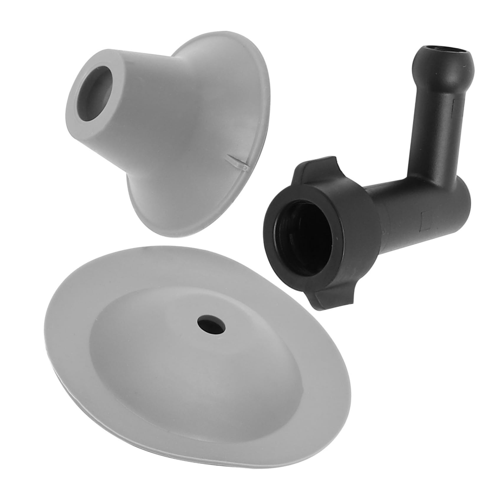 Déboucheur de Toilettes Flexible Blanc en Plastique à Tête Spiralée
