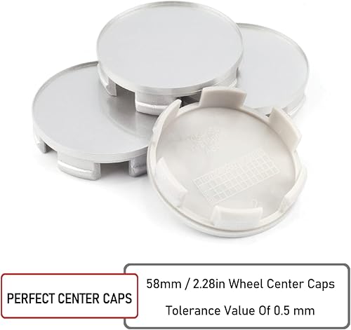 Miniatura 6 de RTRHINOTUNING 4 tapas centrales de rueda de 2.283 in compatibles con ruedas Integra Civic Si 08w14-sel-7000-A3, OD 2.28"58 mm ID 2.22"56.5 mm