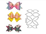 Set of 3pcs Bow Tie Metal Cutting Dies, Die Cuts for Card Making, Christmas Bowtie Hair Bow Cutting Stencils for DIY Scrapbooking Embossing Paper Leather Card Making Accessories Scrapbooking Die-Cuts