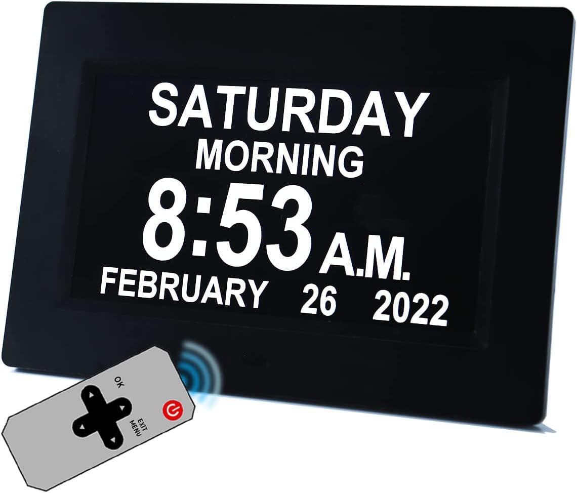 Seniorenuhr Digitale Kalenderuhr,Demenz Uhr Gro&szlig;er Schrift