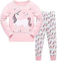 Girls Christmas Pyjamas Set Toddler Clothes Sleepwear Animal Printed Nightwear Winter Long Sleeve PJs 2 Piece Outfit Xmas...