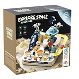 Pista de Carrinhos com Controle Manual de Atividades - Aventura no Espaço