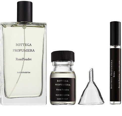 Bottega Profumiera Rose Poudre Eau de Parfum 3.4 Oz/100 ml + 1 Oz/30 ml Refillable Empty Spray Atomizer