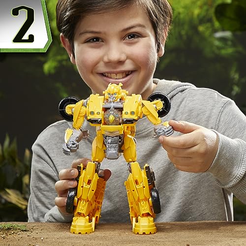 Transformers Toys Rise of the Beasts Movie, Beast-Mode Bumblebee Converting Toy with Lights and Sounds, Ages 6 and up, 10-inch - image 9