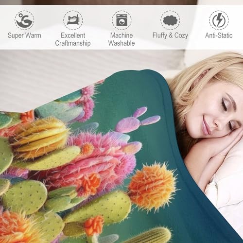 Couverture flanelle cactus chaude résoud le problème des soirées fraîches - 6