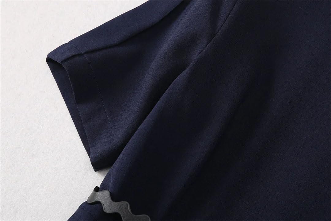 Damska elegancka elegancka sukienka imprezowa z krótkim rękawem, sukienki midi