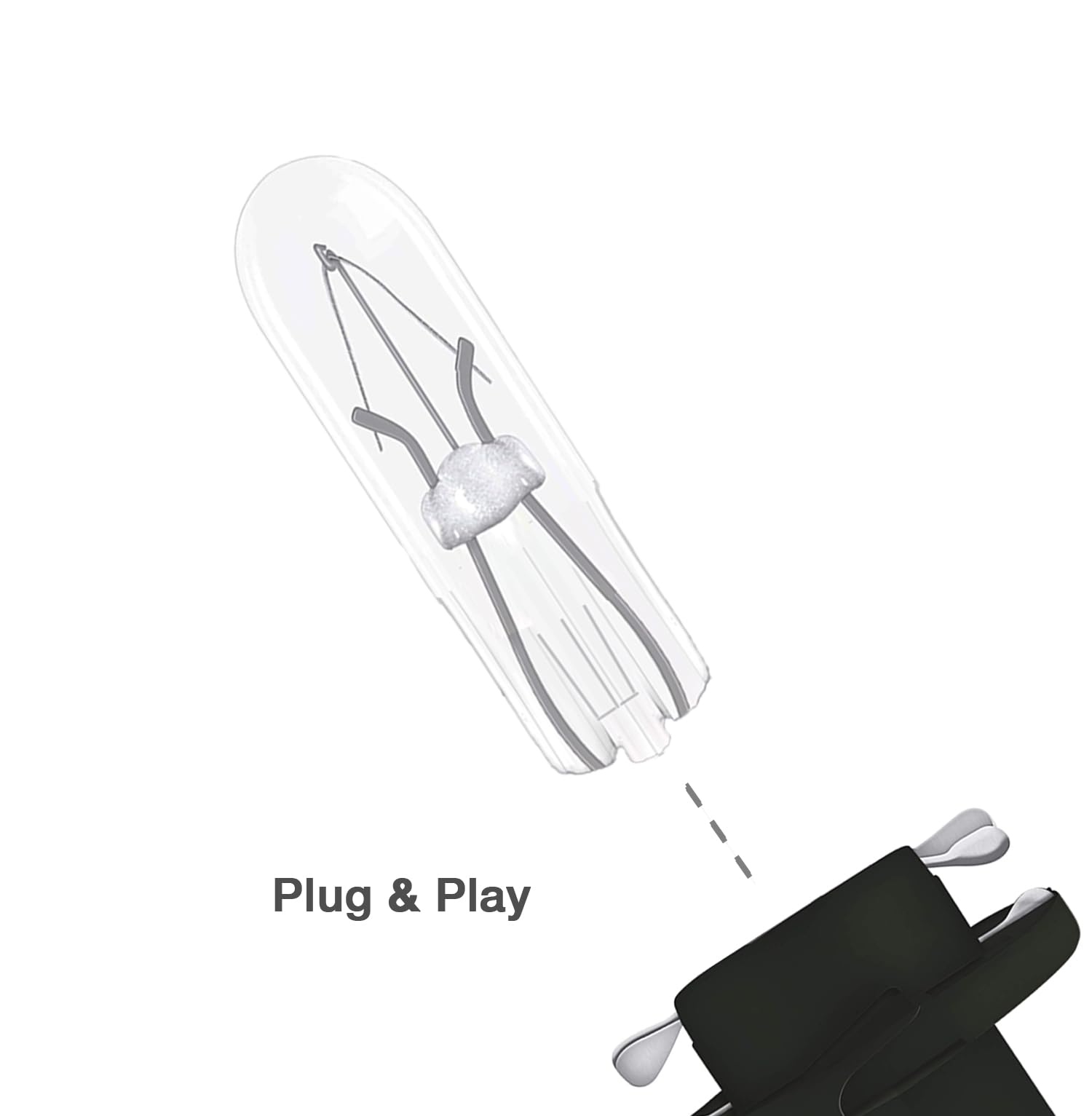 Lot De 20 Ampoules Halogène T5 12V 1.2W - Blanc Chaud 3200K - Pour Tableau De Bord Auto Et Moto