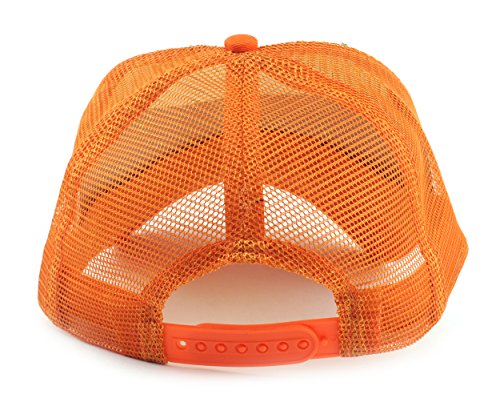 Image of NYFASHION101 Plain Mesh Trucker Hat - Breathable 6-Panel Daily Snapback Cap, Customizable Ideal for DIY Embroidery & Patches