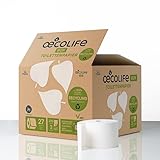 oecolife Toilettenpapier Box RECYCLING, 3-lagig, 27 Rollen x 250 Blatt, superweich, plastikfrei verpackt, vegan, nachhaltiges Klopapier