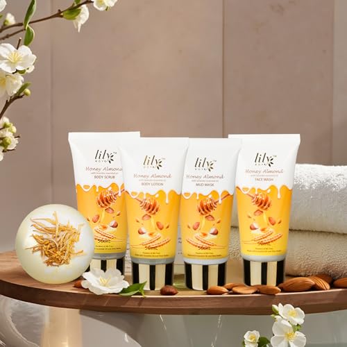 Image of 21Pcs Spa Gifts Set, Moisturizing Almond Spa Gift Baskets for Women & Men