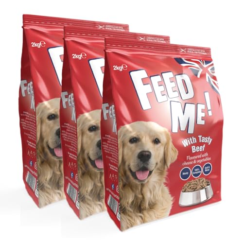 HiLife FEED ME! - Complete Dry Dog Food - Tasty Beef Cheese Vegetables - Soft Moist & Meaty 6kg