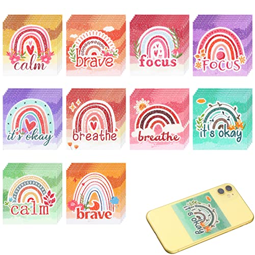 Image of Sensory Stickers for Anxiety Relief Stress Relief Textured Stickers for Phone, Water Bottle, Office, School, Office,Office,Office,Office (50 Pcs) (Bohem