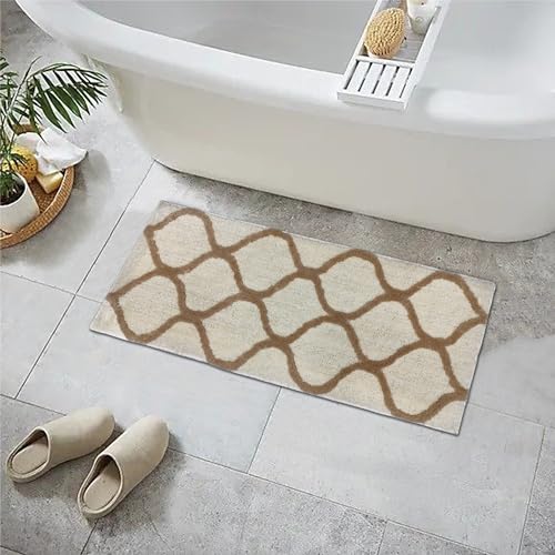Image of The First Home Decor Modern Anti Slip doormats for Entrance Living Room Bedroom Kitchen Bathroom Doormat 1.5x3 feet (D2D5)
