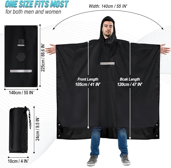Listado de Impermeable Tipo Poncho los mejores 5. 11 Imagen adicional
