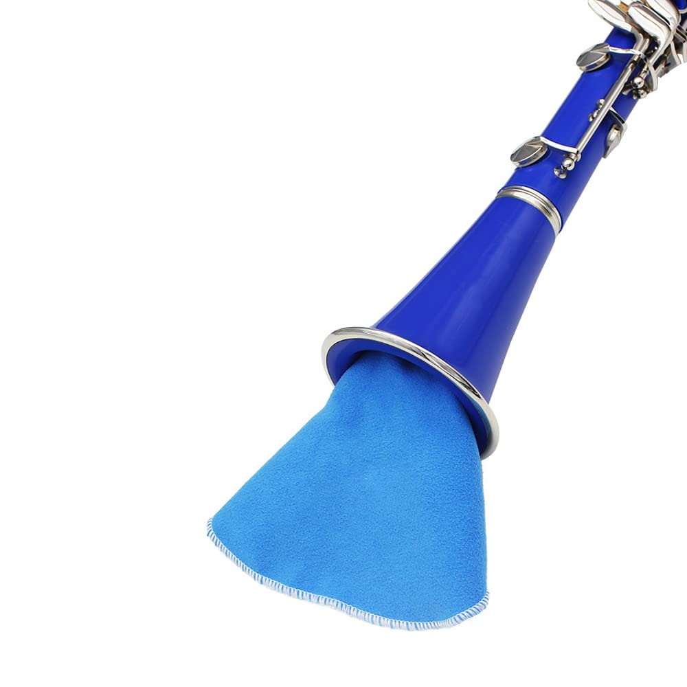 Btuty Clarinete ABS de 17 toneladas bB clarinete soprano plano con guantes de limpieza, 10 hojas, destornillador, maletín de hojas, instrumento de viento de madera