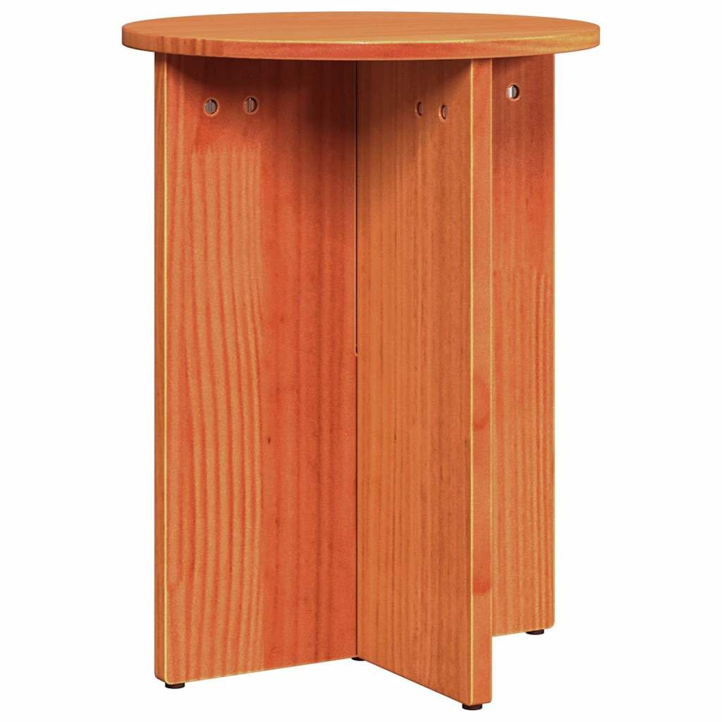 Stolik kawowy, zestaw 2 szt., woskowobrązowy, z drewna sosnowego, rustykalny, stolik pomocniczy z miejscem do przechowywania i półką do salonu, biura, dekoracja, zmywalny, łatwy montaż
