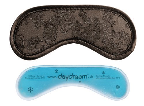 Preisvergleich Produktbild daydream: Premium-Schlafmaske Paisley mit Kühlkissen, braun (A-1008)