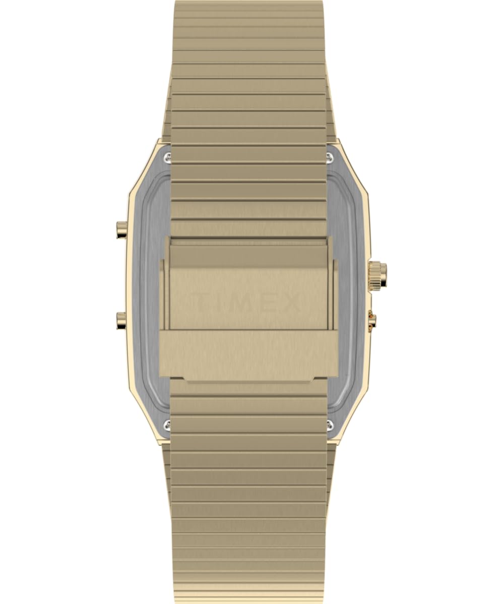 Timex Herren Analog-Digital Quarz Armbanduhr mit einem Edelstahlarmband Q Timex Reissue