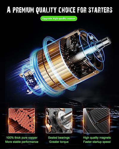 Image of SCITOO Starter Motor 18433N for Yamaha FAT1100212 2008-2010 for Yamaha FX1000 2002-2004 for Yamaha FX1100A 2004-2008 for Yamaha SXT1100AR230 2004-2009 12V CCW 9-Tooth PMDD