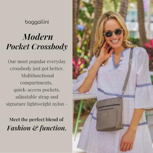 Baggallini Modern Pocket Crossbody Bag for Women, 8.5"x8.5" Handbag Purse with RFID, Lightweight Water-Resistant2