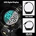 Imagen de Reloj Digital para Hombre-Relojes Militares Deportivos 5 ATM Impermeable al Aire Libre Cronógrafo Militar Relojes de Pulsera para Hombres con Luz Trasera LED