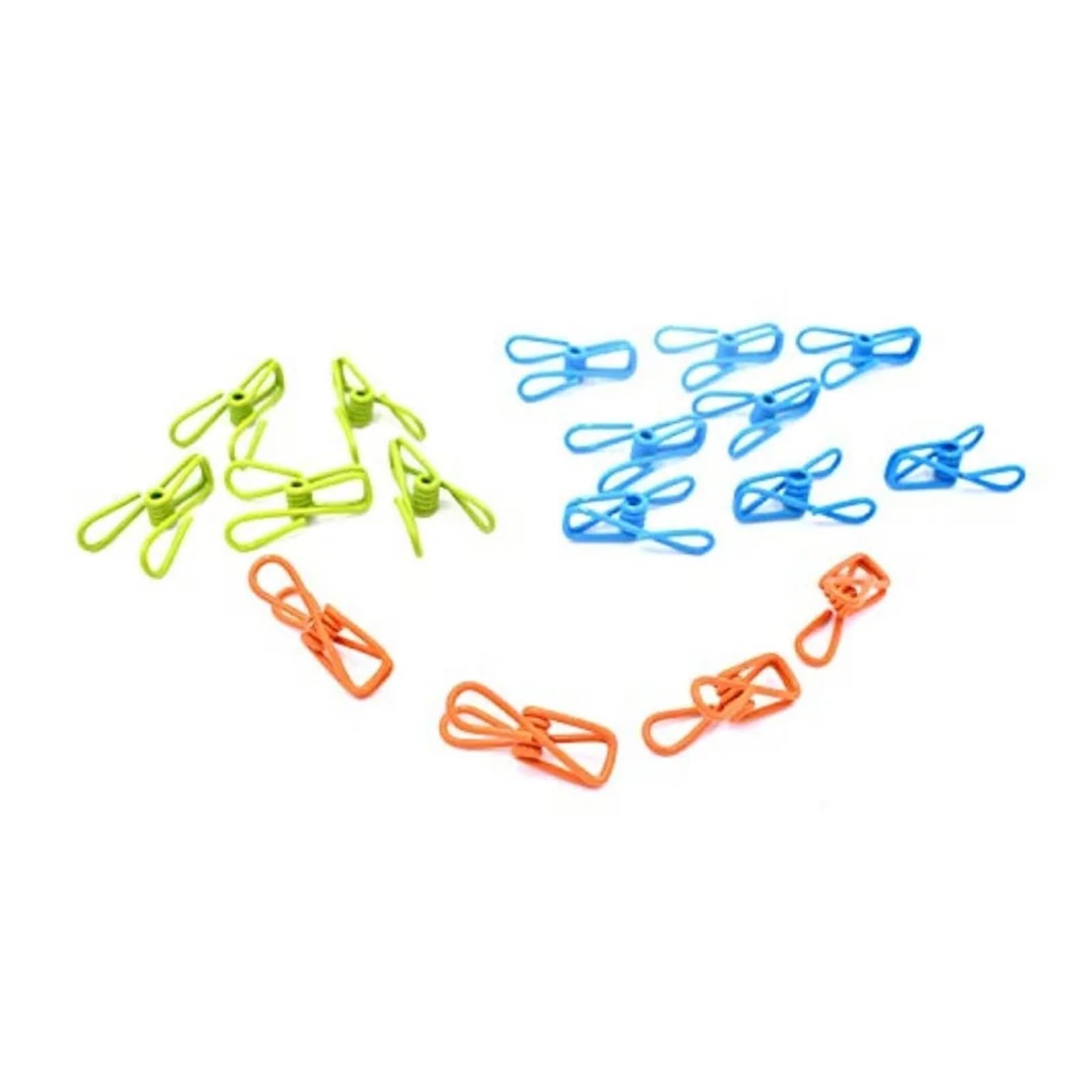 Metall-Wäscheklammern, 100 Stück, Metall-Wäscheklammern, Clips, Mehrzweck-Wäscheklammern aus farbigem Stahldraht, Halter für Wäscheleine, Befestigung von Handtüchern, Socken, Unterwäsche